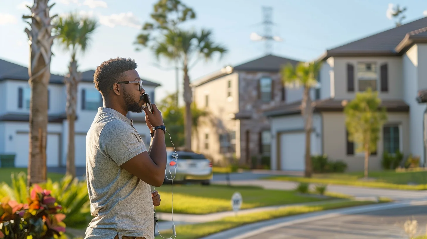 Homeowner documenting home before storm season