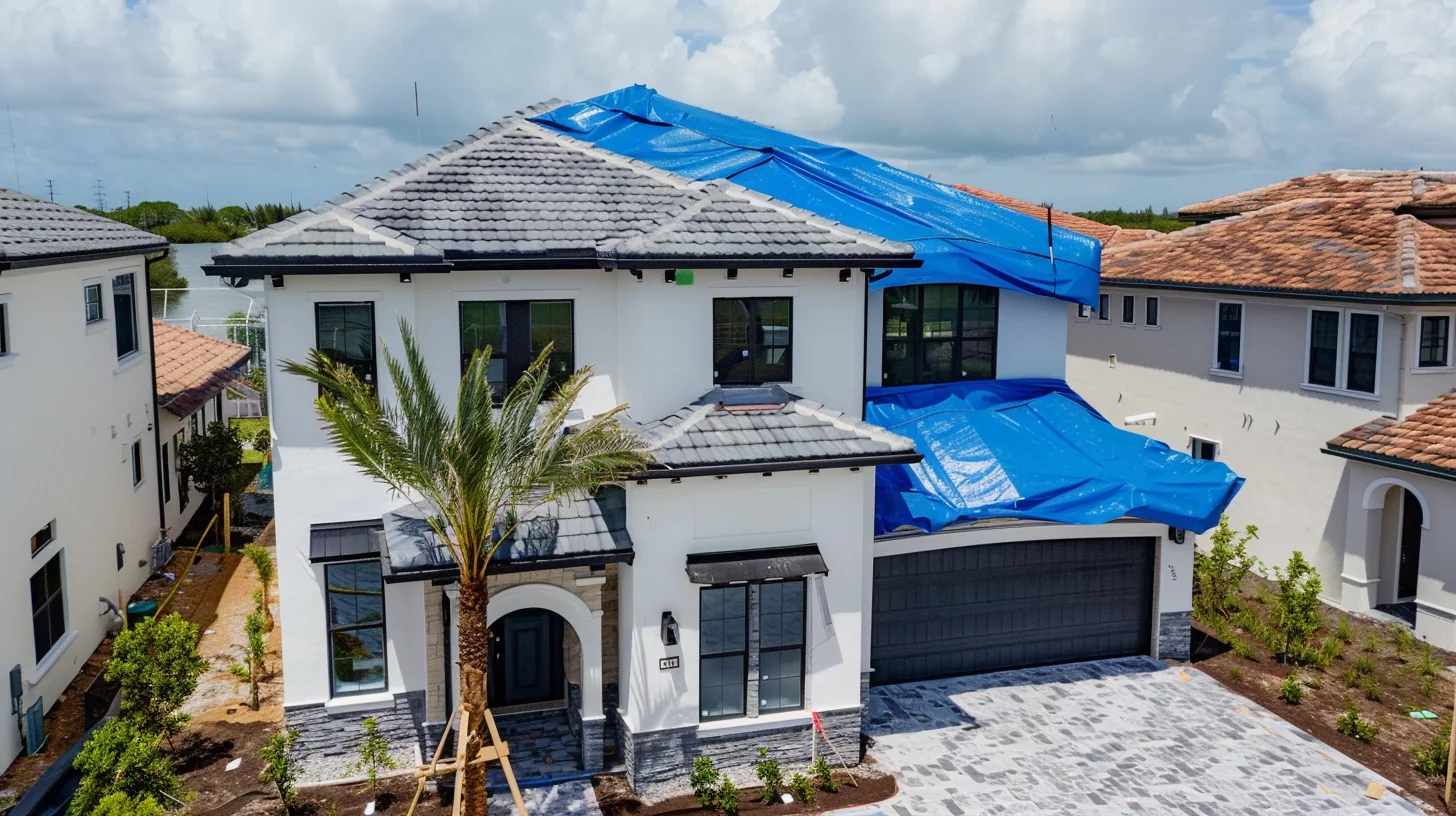 Emergency roof tarping guide